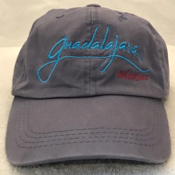 Guadalajara Mexico Adjustable Grey Travel Baseball Cap - Picture 1 of 11
